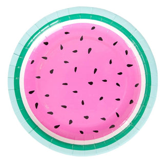 Watermelon Plates Dinner | Watermelon Plates | Watermelon Party | NZ Party Supplies |