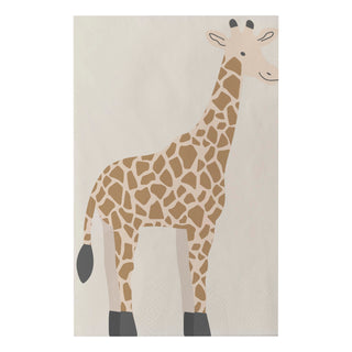 Ginger Ray Let's Go Wild Giraffe Napkins - 16 Pkt