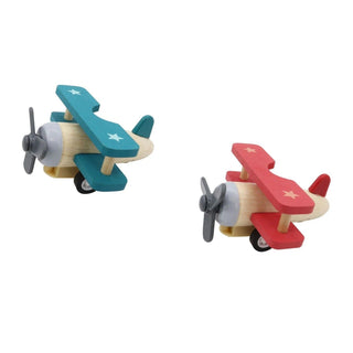 Wooden Pull Back Classic Plane | Planes Party Supplies NZ