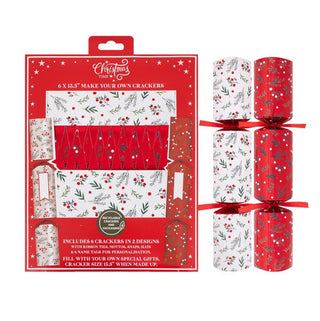 Red Foliage Make Your Own Christmas Crackers | Christmas Crackers NZ