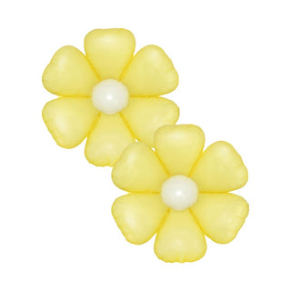 Yellow Daisy Flower Air-Fill Foil Balloons | Floral Party Supplies NZ