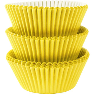 Yellow Cupcake Cases - 75 Pkt