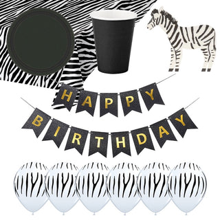 Zebra Party Essentials for 8
