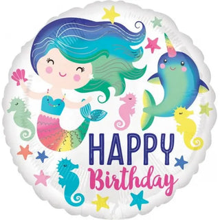 Anagram | Colourful Mermaid Ocean Fun Foil Balloon | Mermaid Party Theme & Supplies