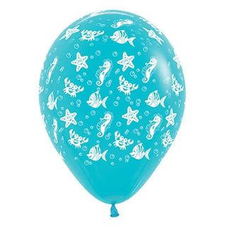 Sempertex | Sea Creatures Balloons - Pack of 6 | Under the Sea Party Theme & Supplies