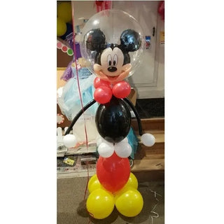 Red Black White Mickey Mouse Bubble Balloon Structure