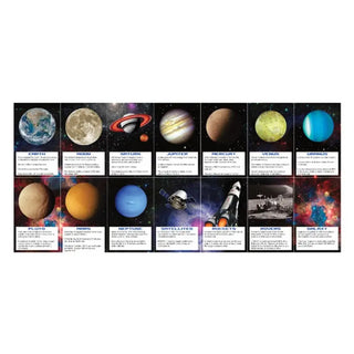 Creative Converting | Space Blast Planet Fact Cards | Space Party Theme & Supplies