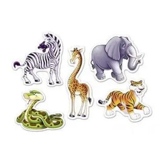 Amscan | Jungle Animal Mini Cutouts | Jungle & Safari Animal Party Theme & Supplies