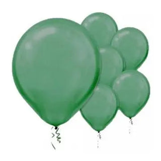Amscan | Value Balloons Pack of 15 - Pearl Festive Green