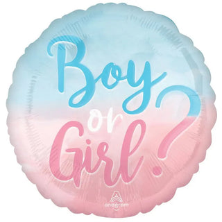 Boy or Girl Foil Balloon | Gender Reveal Party Supplies