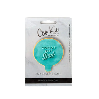 Coo Kie | World's Best Dad Embosser Stamp | Father's Day Gifts