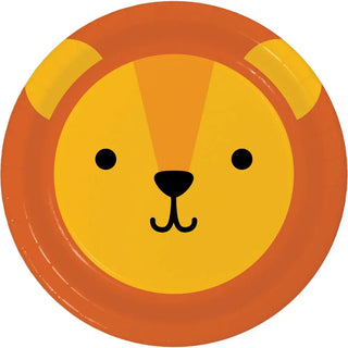Lion Face Plates - Dinner 8 Pkt