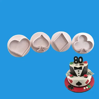 Casino Card Suit Plunger Cutter Set | Casino Party Theme & Supplies
