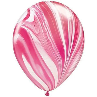 Qualatex | Red SuperAgate Balloon | Red Marble Balloon | Marble Party