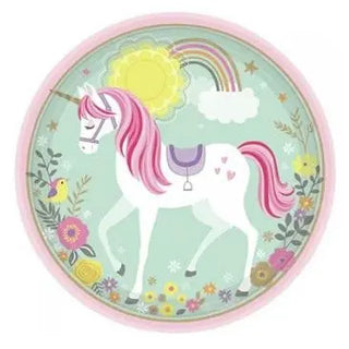 Magical Unicorn Plates - Dinner | Unicorn Party Theme & Supplies