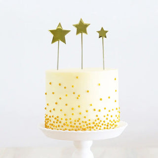 Gold Stars Cake Topper | Gold Party Theme & Supplies |