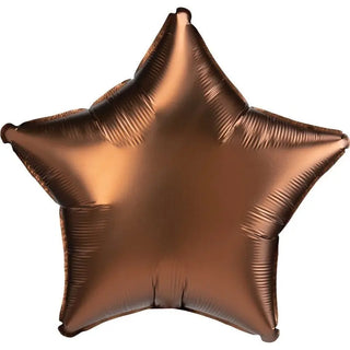 Satin Luxe Cocoa Star Foil Balloon | Anagram