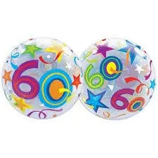 Qualatex | 60th birthday bubble balloon | 60th party supplies
