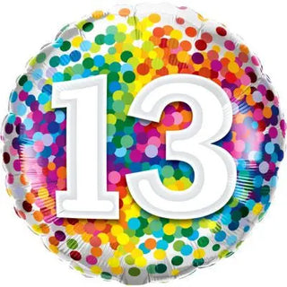 qualatex | 13th foil balloon | 13th birthday party supplies