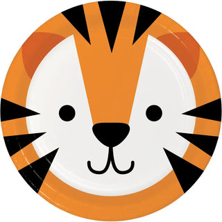 Tiger Plates | Tiger Party Supplies | Jungle Animal Party Supplies