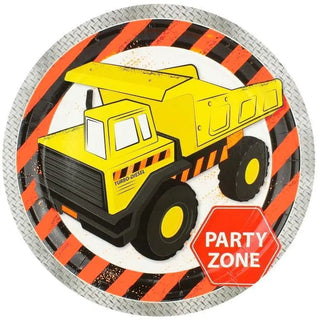 Party Zone Construction Plates - Dinner  | Construction Party Theme & Supplies | Artwrap 