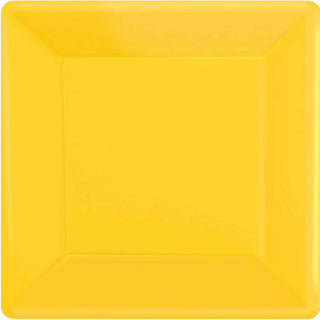 Amscam / Yellow Square Plates /  Lunch