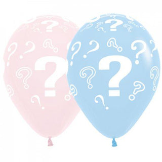 Gender Reveal Balloons | Baby Shower Balloon | Question Mark Balloons Pink and Blue Balloons