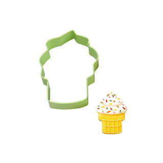Ice Cream Cone Cookie Cutter - Green