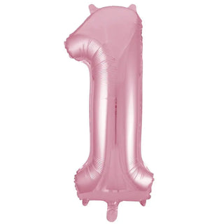Giant Lovely Pink Number Foil Balloon - 1