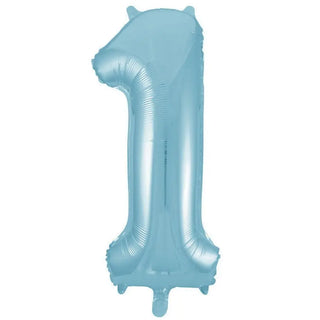 Giant Powder Blue Number Foil Balloon - 1