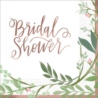 Love & Leaves Bridal Shower Napkins | Bridal Shower Supplies