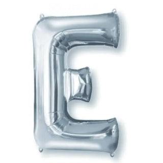 Anagram Silver Jumbo Letter Foil Balloon - E