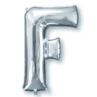 Anagram Silver Jumbo Letter Foil Balloon - F