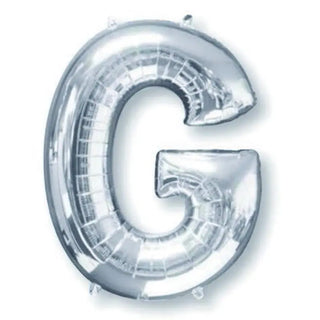 Anagram Silver Jumbo Letter Foil Balloon - G