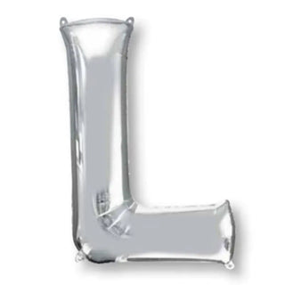 Anagram Silver Jumbo Letter Foil Balloon - L