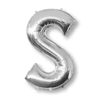 Anagram Silver Jumbo Letter Foil Balloon - S