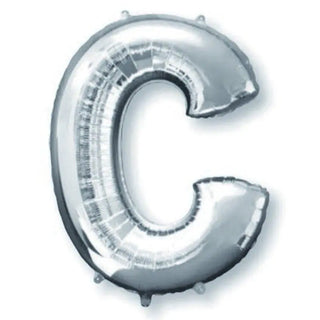 Anagram Silver Jumbo Letter Foil Balloon - C