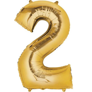 Anagram Gold Jumbo Number Foil Balloon - 2
