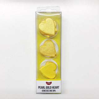 Edible Gold Hearts | Gold Cake Decorations