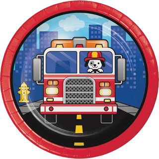 Fire Fighter Plates | Fire Fighter Party Supplies