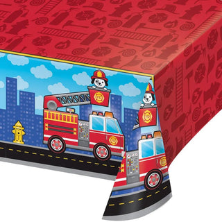 Fire Fighter Tablecover | Fire Fighter Party Supplies