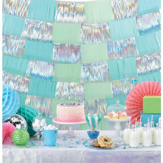 Amscan | Shimmering Party Iridescent Fringe Decoration - Blue