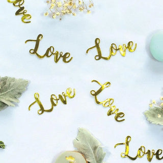 Gold Jumbo Confetti - Love