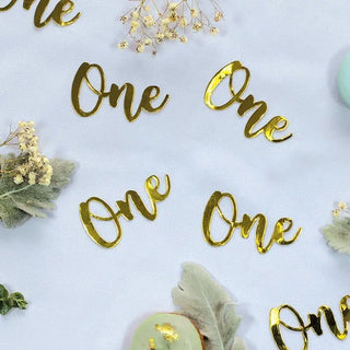 Gold Jumbo Confetti - One