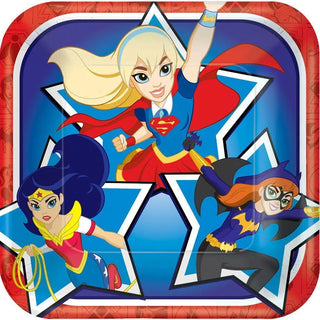 DC Super Hero Girls Plates | Super Hero Girls Party Supplies