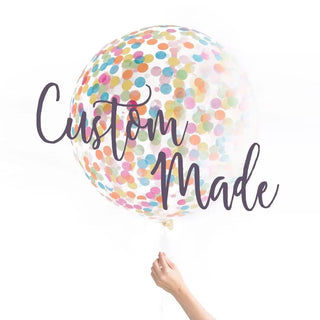 Custom Made Confetti Balloon Kit - 40cm