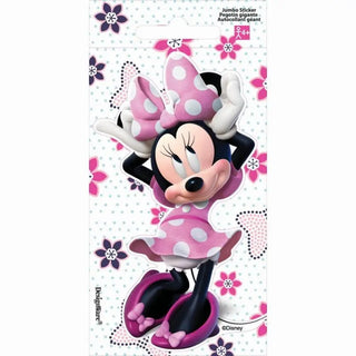 Amscan | Minnie Mouse Jumbo Sticker | Minnie Mouse Party Theme & Supplies
