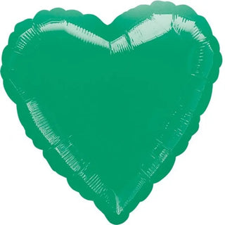 Anagram | Metallic Green Heart Foil Balloon