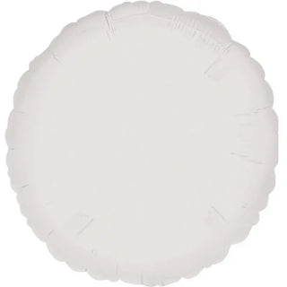 Anagram | Metallic White Round Foil Balloon