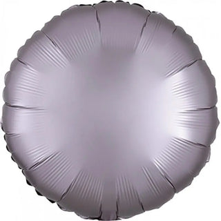 Anagram | Satin Luxe Greige Round Foil Balloon
